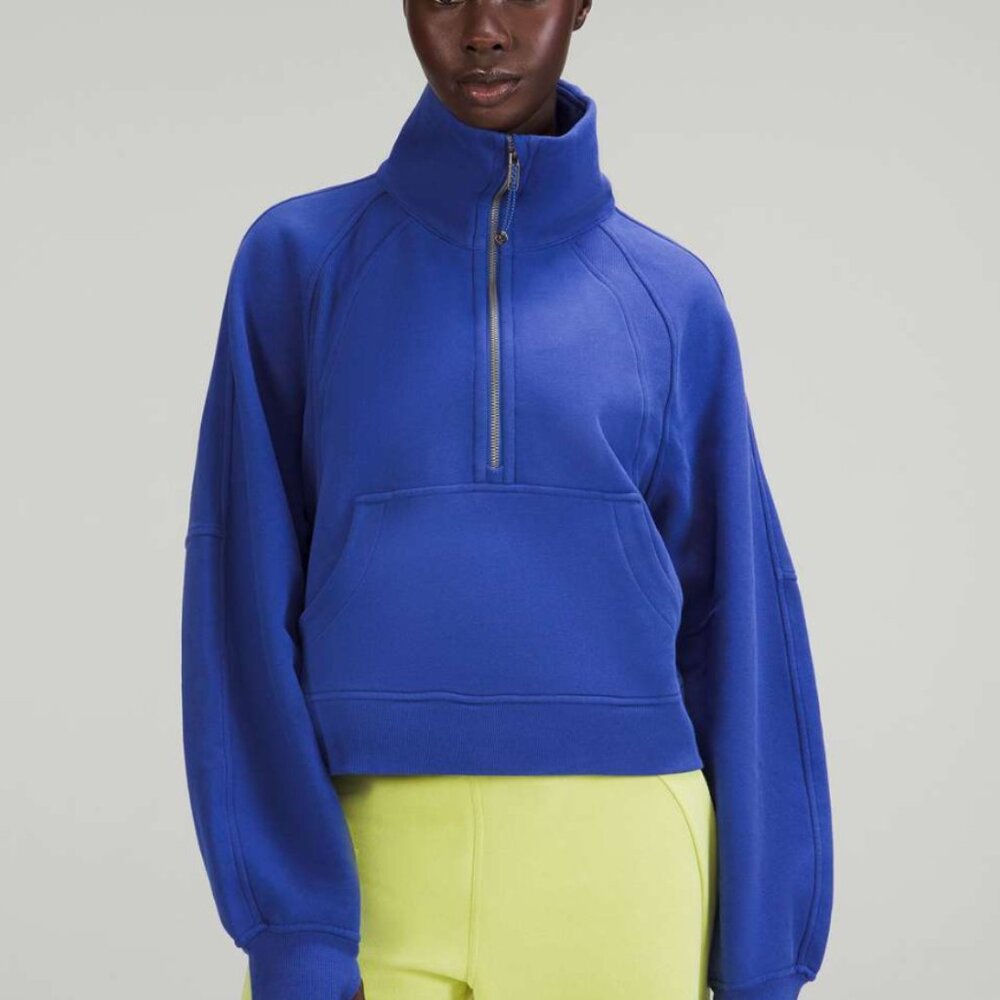 Psychic Blue Lululemon Half Zip Scuba